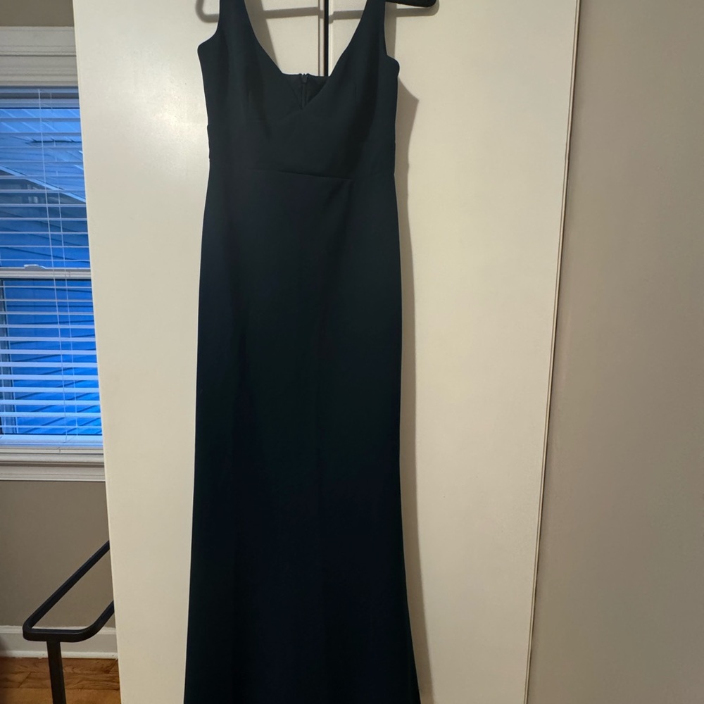 Elegant Dark Green Evening Gown